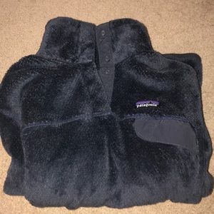navy fleece patigonia